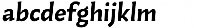Humus Bold Italic Font LOWERCASE