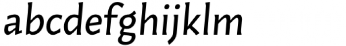 Humus Italic Font LOWERCASE