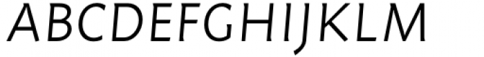 Humus Light Italic Font UPPERCASE