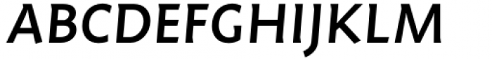 Humus Medium Italic Font UPPERCASE
