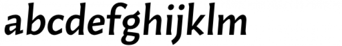 Humus Medium Italic Font LOWERCASE