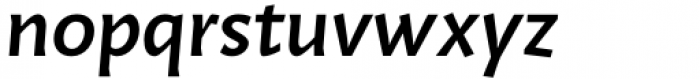 Humus Medium Italic Font LOWERCASE