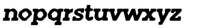 Hundra Cutout Italic Font LOWERCASE