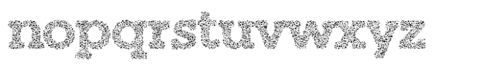 Hundra Mottle Rough Font LOWERCASE