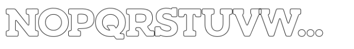 Hundra Outline Font UPPERCASE