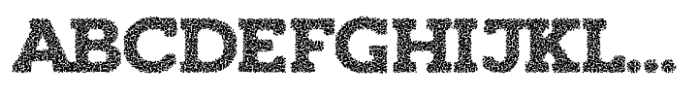 Hundra Speckle Font UPPERCASE