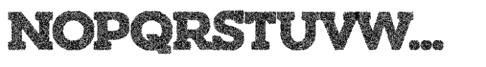 Hundra Stipple Font UPPERCASE