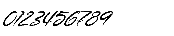 Hunger Bloods Italic Font OTHER CHARS
