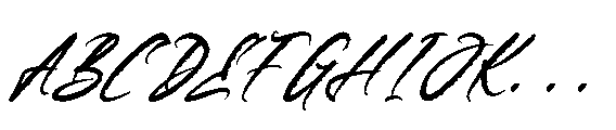 Hunger Bloods Italic Font UPPERCASE