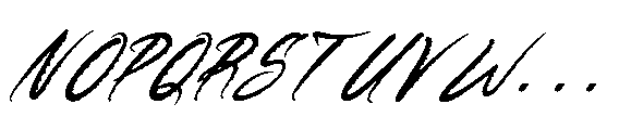 Hunger Bloods Italic Font UPPERCASE