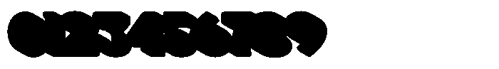 Hungry Food Extrude Font OTHER CHARS
