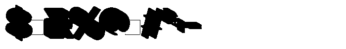 Hungry Food Extrude Font OTHER CHARS
