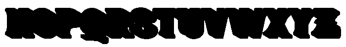 Hungry Food Extrude Font UPPERCASE