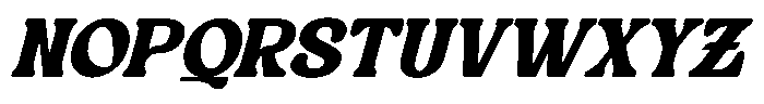 Hungry Food Italic Font UPPERCASE