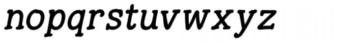 Hunniwell Italic Font LOWERCASE