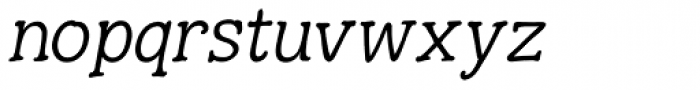 Hunniwell Light Italic Font LOWERCASE