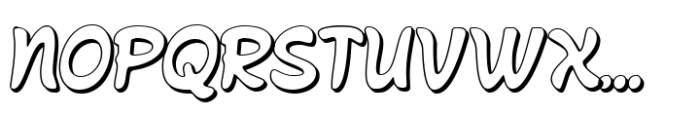 Hunosai Bold Blur Shadow Font UPPERCASE