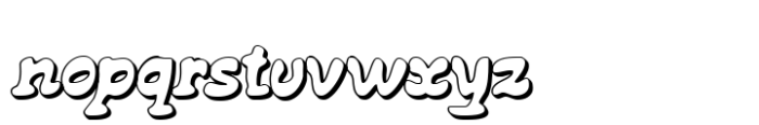 Hunosai Bold Blur Shadow Font LOWERCASE