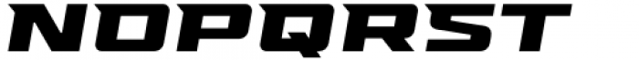 Hunterra Heavy Expanded Oblique Font UPPERCASE