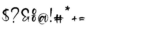 Hunters Fastera Regular Font OTHER CHARS