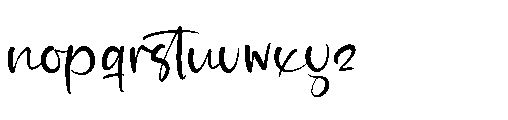 Hunters Fastera Regular Font LOWERCASE