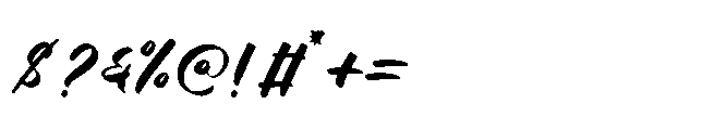 Hunting Gather Regular Font OTHER CHARS