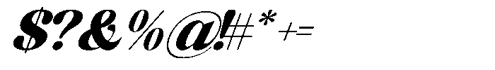 Huntro - Italic Italic Font OTHER CHARS
