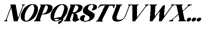 Huntro - Italic Italic Font UPPERCASE