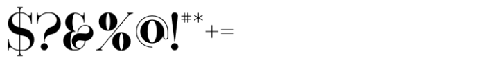 Huova Regular Font OTHER CHARS