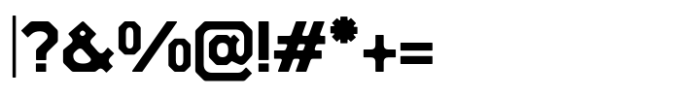 Hupla Bold Font OTHER CHARS