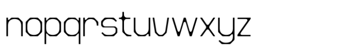 Hupla Extra Light Font LOWERCASE