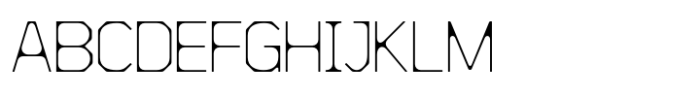 Hupla Thin Font UPPERCASE