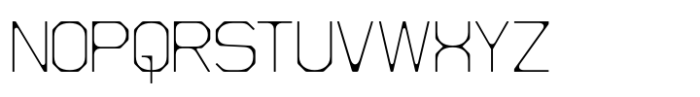 Hupla Thin Font UPPERCASE