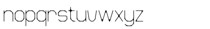 Hupla Thin Font LOWERCASE