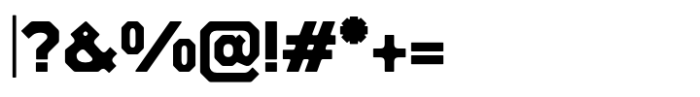Hupla Ultra Bold Font OTHER CHARS