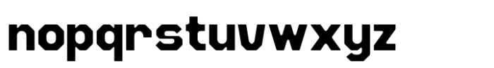 Hupla Ultra Bold Font LOWERCASE