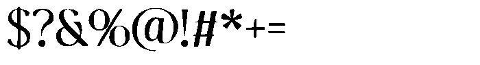 Hurion Rough Font OTHER CHARS