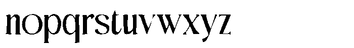 Hurion Rough Font LOWERCASE