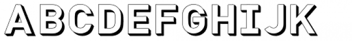 Hurley 1967 3D Font LOWERCASE