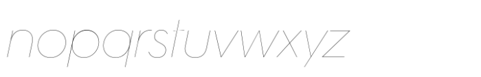 Hurme Geometric Sans No 3 Hairline Oblique Font LOWERCASE