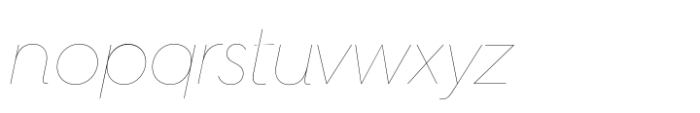 Hurme Geometric Sans No 4 Hairline Oblique Font LOWERCASE