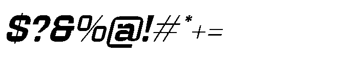 Hurst Bagod Italic Font OTHER CHARS