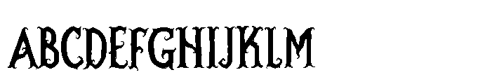 Huscare Font UPPERCASE