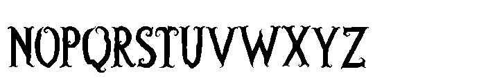 Huscare Font UPPERCASE