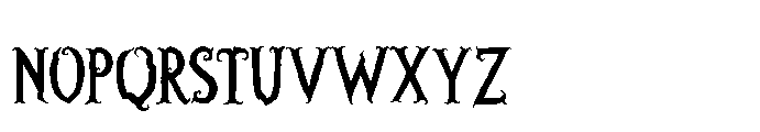 Huscare Font LOWERCASE