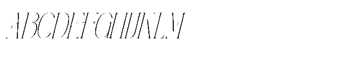 Hustasea Italic Font UPPERCASE