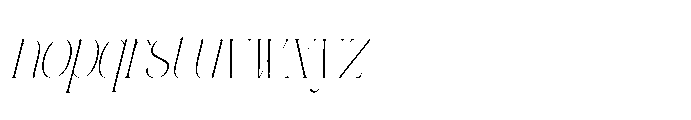 Hustasea Italic Font LOWERCASE