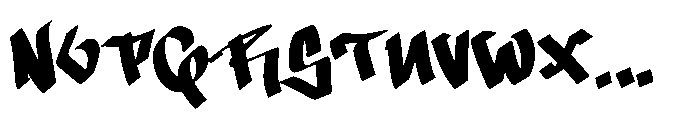 Hustle Strokes Font UPPERCASE