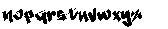 Hustle Strokes Font LOWERCASE