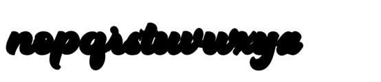 Hustony Extrude Font LOWERCASE